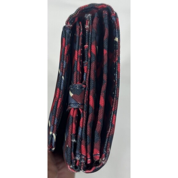 Kipling Wallet Snap Flap Geometric Red Black - Picture 14 of 15